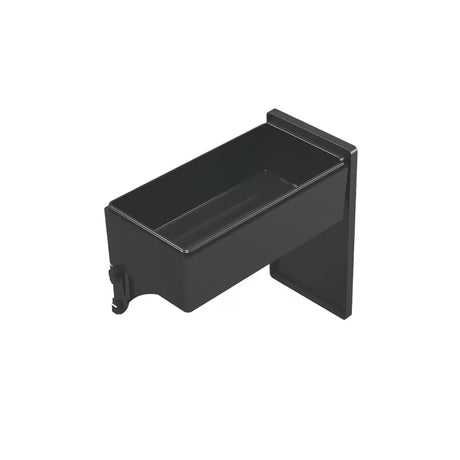 Crna zatvoriva kutija polica SAT Walk-In pro tuš kabina s mogućnošću lijeve i desne orijentacije.