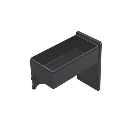 Crna zatvoriva kutija polica SAT Walk-In pro tuš kabina s mogućnošću lijeve i desne orijentacije.