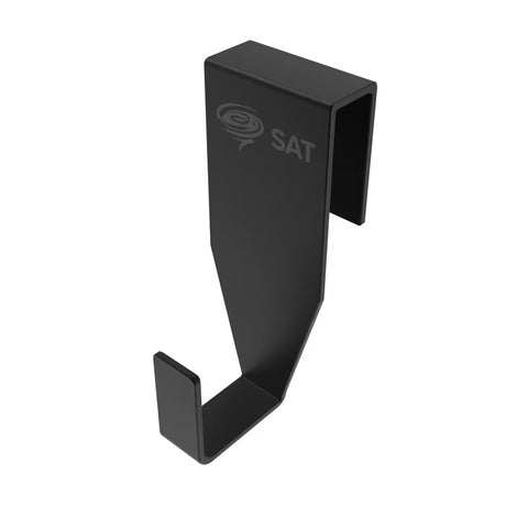 Crni mat kukica SAT Walk-in od nehrđajućeg čelika pro za vješanje na staklo tuš kabine