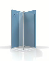 Bočna okretna tuš stijena SAT Walk-in od prozirnog stakla s kromiranim profilima