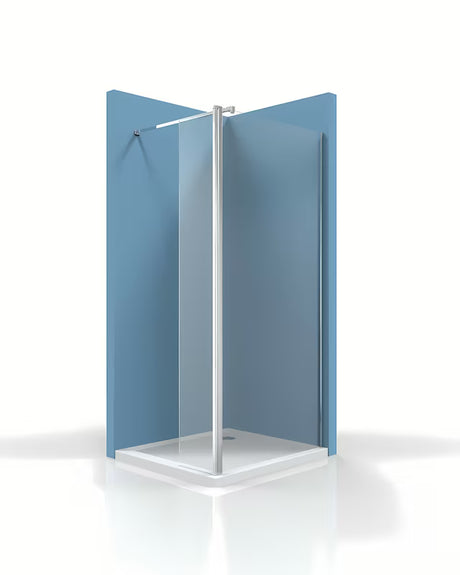 Bočna okretna tuš stijena SAT Walk-in od prozirnog stakla s kromiranim profilima