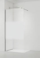 Walk-in tuš stijena SAT Walk-in 100 cm u krom izvedbi s prozirnim staklom i intimnom trakom
