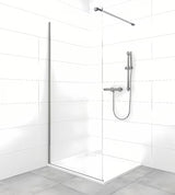 SAT Walk-in tuš stijena Walk-In 100 cm s prozirnim staklom i PVD Gun metal profilima