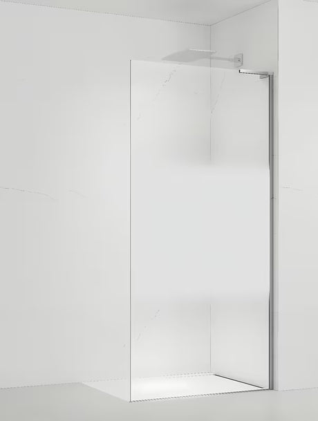Walk-in tuš stijena SAT Walk-in 110 cm u krom izvedbi s prozirnim staklom i intimnom trakom