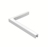 Bijela walk-in tuš stijena SAT Walk-in 110 cm s prozirnim sigurnosnim staklom i premazom EasyClean.
