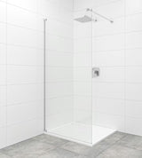 SAT Walk-in tuš stijena Walk-In 140 cm od prozirnog sigurnosnog stakla s kromiranom potpornom šipkom