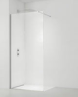 Walk-in paravan za tuš SAT Walk-in 140 cm s prozirnim staklom i kromiranim profilom