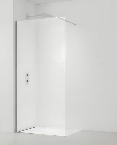Walk-in paravan za tuš SAT Walk-in 140 cm s prozirnim staklom i kromiranim profilom