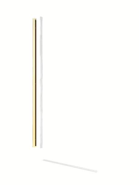 SAT Walk-in tuš stijena Walk-In 140 cm u mesing izvedbi s prozirnim staklom