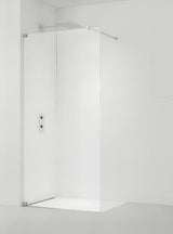Tuš stijena walk-in SAT Walk-in 70 cm s prozirnim staklom bez dekora i profilima u sjajnom kromu.