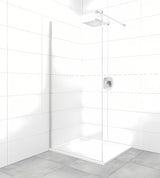 Tuš stijena SAT Walk-In 70 cm s prozirnim staklom i profilima u sjajnom kromu