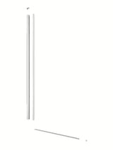 Fiksna tuš stijena Walk-In SAT Walk-in 70x200 cm s prozirnim staklom i bijelim profilima