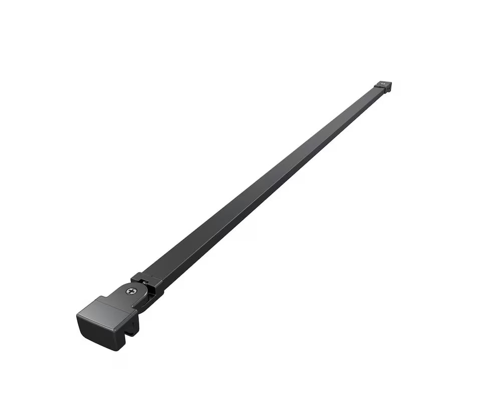 Tuš stijena Walk-In 70 cm s prozirnim staklom i crnim mat profilima SAT Walk-in