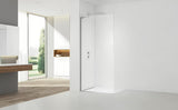 Walk-in tuš stijena SAT Walk-in 70 cm u krom izvedbi s prozirnim sigurnosnim staklom i EasyClean obradom