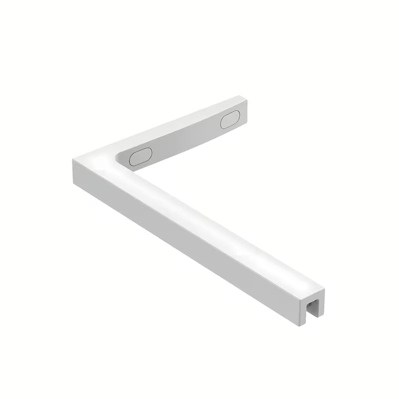 Bijela walk-in tuš stijena SAT Walk-in 70 cm s prozirnim sigurnosnim staklom i EasyClean premazom.