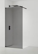 SAT Walk-in tuš stijena Walk-In 80 cm u crnoj izvedbi sa zatamnjenim neprozirnim staklom