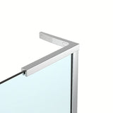 SAT Walk-in tuš stijena Walk-In 80 cm u krom izvedbi s prozirnim sigurnosnim staklom i premazom EasyClean.