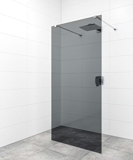 SAT Walk-in tuš stijena Walk-In 90 cm u krom izvedbi s prozirnim sigurnosnim staklom