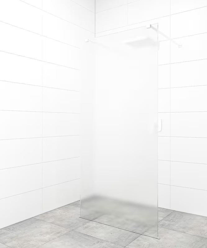 SAT Walk-in tuš stijena Walk-In 90 cm u bijeloj boji s prozirnim sigurnosnim staklom