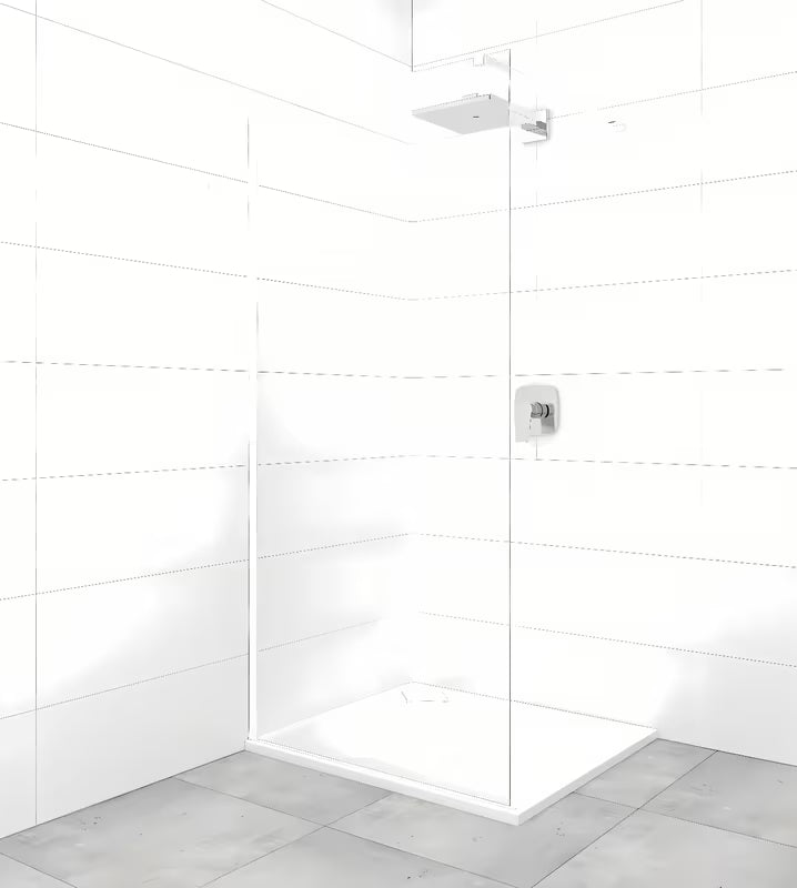 Bijeli zglobni nosač za učvršćenje pro tuš kabina SAT Walk-In
