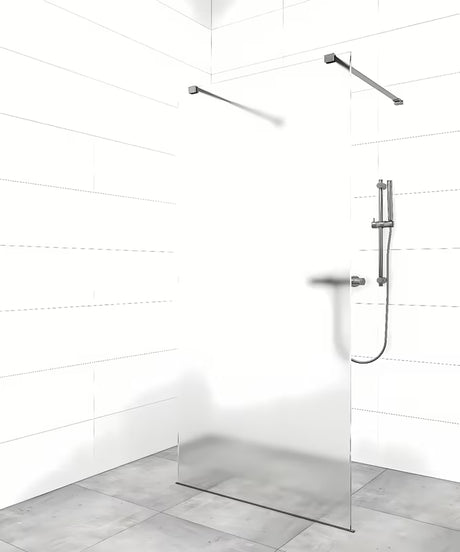 Nosač za učvršćenje SAT Walk-In s PVD završnom obradom u boji gun-metal pro walk-in za tuš stijenu.