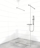 Nosač za učvršćenje SAT Walk-In s PVD završnom obradom u boji gun-metal pro walk-in za tuš stijenu.