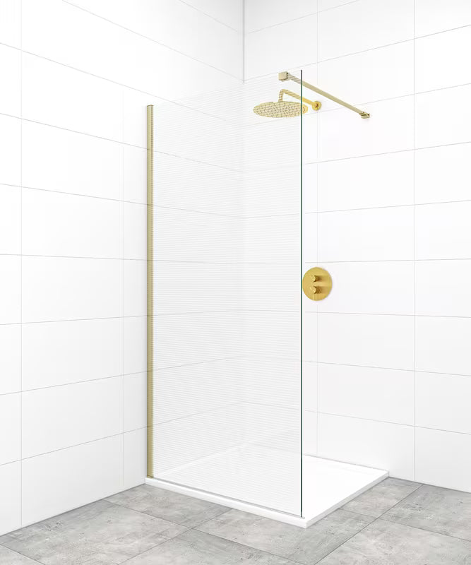 Mjedeni nosač za učvršćenje u zlatnoj boji pro walk-in za tuš stijenu SAT Walk-In