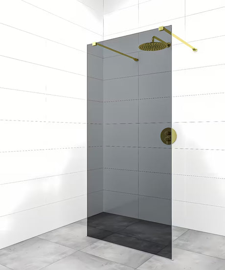 Nosač za učvršćenje pro walk-in za tuš stijenu SAT Walk-In u izvedbi PVD gun metal