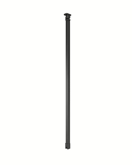 Crni stabilizacijski nosač SAT Walk-in sa zglobovima na oba kraja pro za stabilizaciju walk-in stakla.