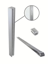 Kromirani profilni prihvat SAT Walk-in pro za tuš paravan s donjom brtvenom letvicom i montažnim paketom.