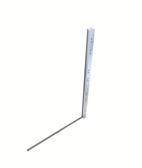 Kromirani profilni prihvat SAT Walk-in pro za tuš paravan s donjom brtvenom letvicom i montažnim paketom.