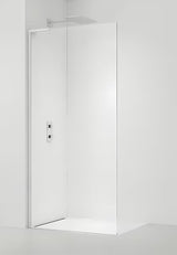 SAT Walk-in tuš stijena Walk-In 100 cm u bijeloj boji s prozirnim sigurnosnim staklom