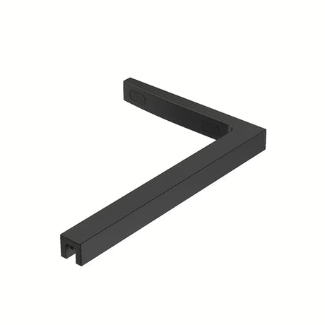 Crna tuš stijena walk-in SAT Walk-in 70 cm od prozirnog sigurnosnog stakla s intimnom trakom.