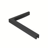 Crna walk-in tuš stijena SAT Walk-in 90 cm s prozirnim staklom i intimnom trakom