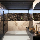 Walk-in tuš stijena SAT Walk-in 90 cm s prozirnim sigurnosnim staklom i kromiranim profilom