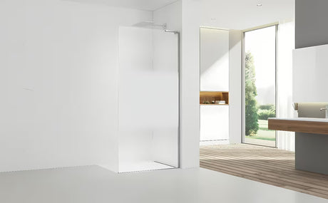 Walk-in tuš stijena SAT Walk-in 100 cm u krom izvedbi s prozirnim staklom i intimnom trakom