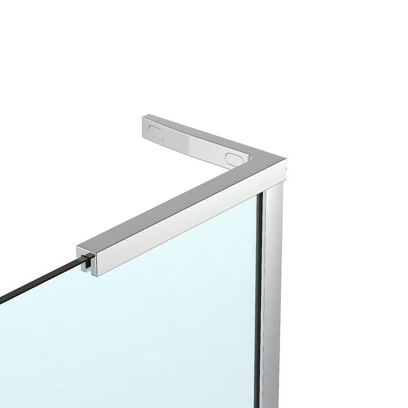 Walk-in tuš stijena SAT Walk-in 100 cm u krom izvedbi s prozirnim sigurnosnim staklom i premazom Easy clean.