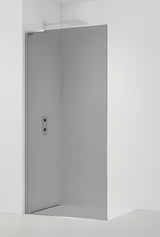 Fiksna tuš stijena Walk-In 110x200 cm u krom izvedbi sa sivim staklom i premazom Easy Clean.