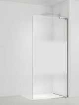 Walk-in tuš stijena SAT Walk-in 120 cm u krom izvedbi s prozirnim staklom, intimnom trakom i EasyClean obradom