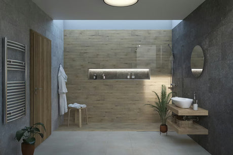 SAT Walk-in tuš stijena Walk-In 140 cm od prozirnog sigurnosnog stakla s kromiranom potpornom šipkom