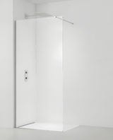 Tuš stijena SAT Walk-in 60x200 cm s prozirnim staklom i profilima u sjajnom kromu.