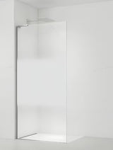 Walk-in tuš stijena SAT Walk-in 80 cm u krom izvedbi s prozirnim staklom i intimnom trakom