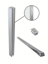 Walk-in tuš stijena SAT Walk-in 100 cm s prozirnim staklom i kromiranom potpornom šipkom