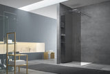 SAT Walk-in tuš stijena Walk-In 110 cm u sjajnom kromu s neprozirnim staklom sa smoky efektom