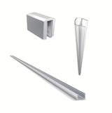 SAT Walk-in tuš stijena Walk-In 120 cm s prozirnim staklom i kromiranim nosačima