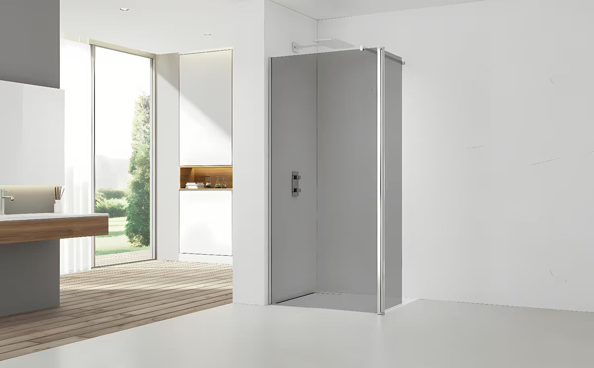 SAT Walk-in tuš stijena Walk-In 80 cm u sjajnom kromu s premazom Easy Clean