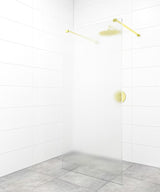 SAT Walk-in tuš stijena Walk-In 100 cm sa zlatnim stabilizacijskim šipkama i staklom bez okvira