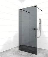 SAT Walk-in tuš stijena Walk-In 120 cm u crnoj izvedbi s dizajnom bez okvira