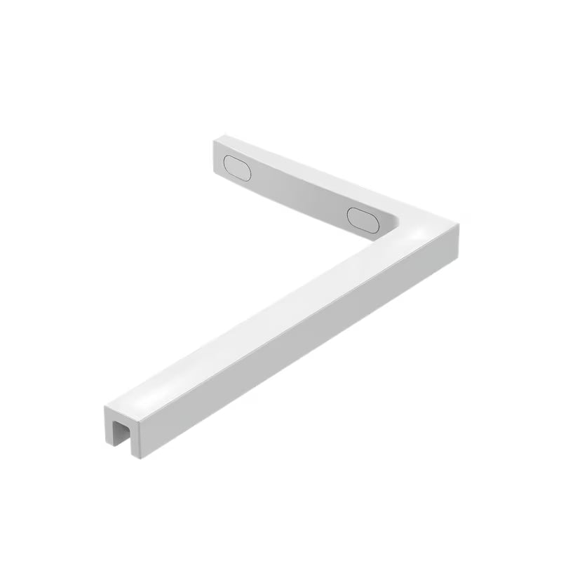 Bijela potporna šipka SAT Walk-In pro za stabilno učvršćenje walk-in tuš stijene u desnoj izvedbi.