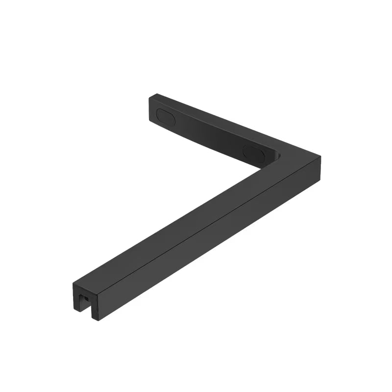 Crna potporna šipka SAT Walk-In pro za tuš stijenu u desnoj izvedbi